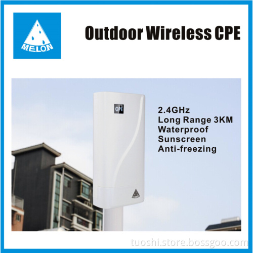 Long range 3km Outdoor wireless CPE 300Mbps Melon N828